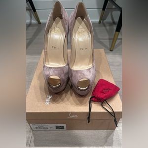 Christian Louboutin Babel Clou150 Beau VEL/spcchio HE P012 RoseAntique/Bronze 37